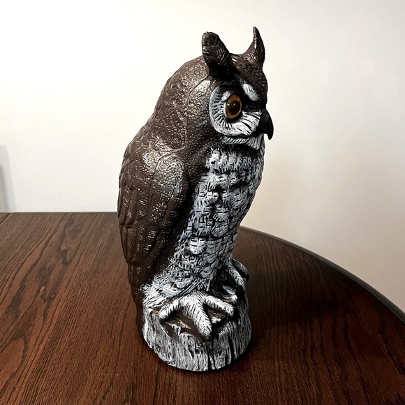 Vintage 1990 Dalen Great Horned Owl Scarecrow - Picture 4 of 8